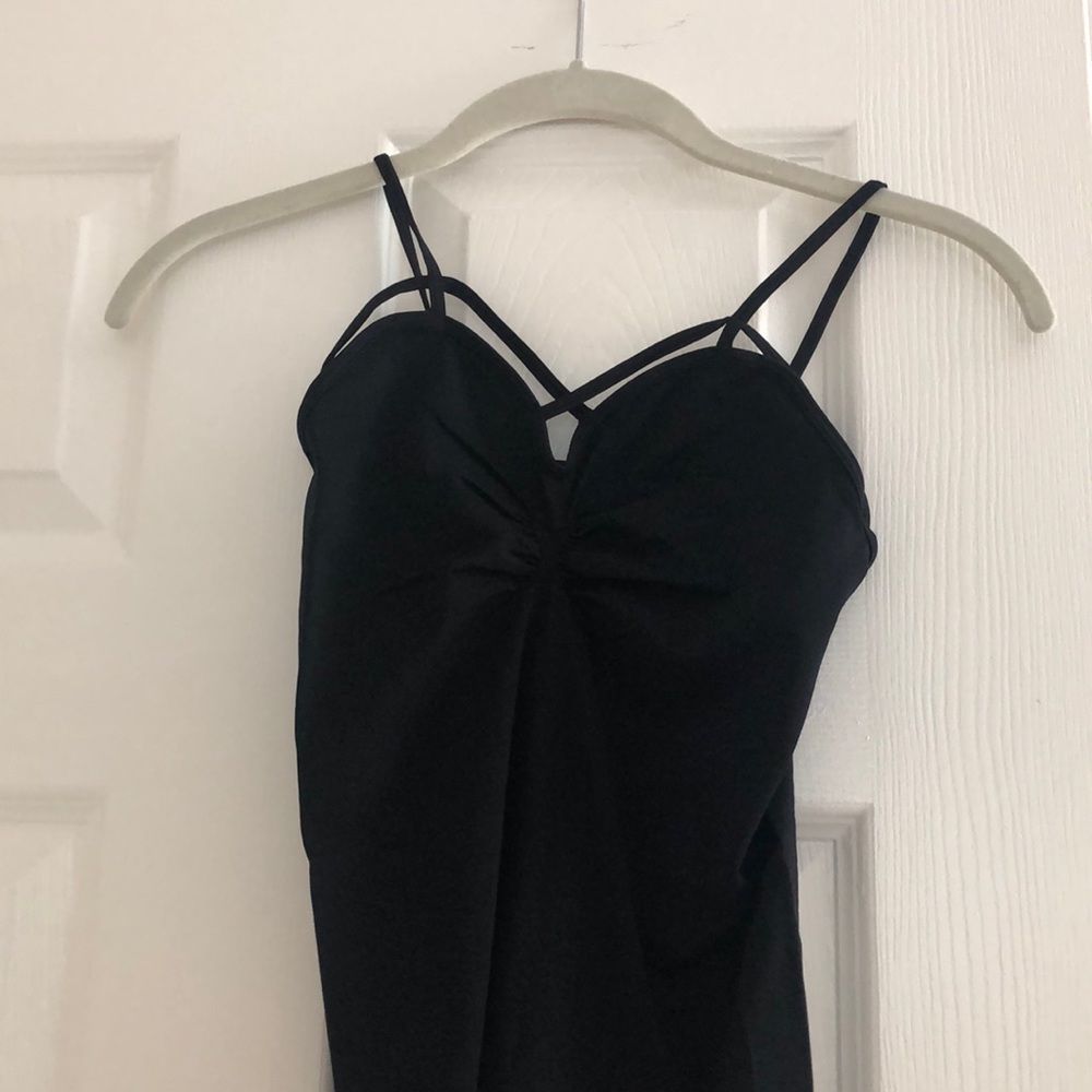 Black design at top cami